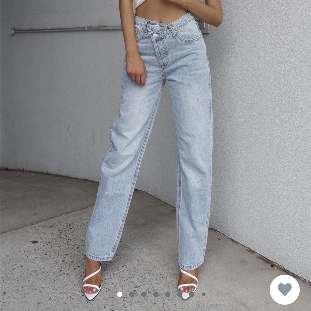 Princess Polly Asymmetric Jeans